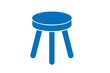stool icon, chair icon vector