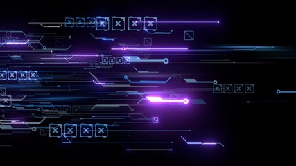 Wall Mural - digital technology opener network background