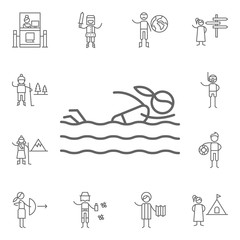 Wall Mural - Swimsuit icon. Adventure icons universal set for web and mobile