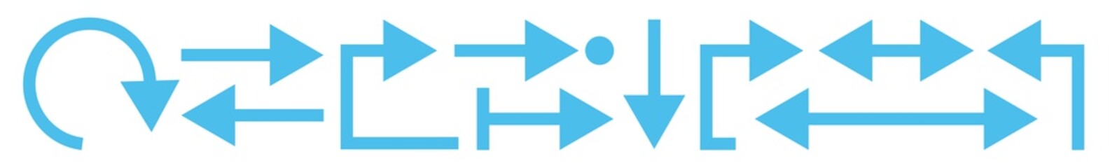 Wall Mural - arrow icon blue | arrows | infographic illustration | direction symbol | pointer logo | up sign | is