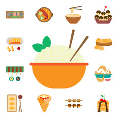 Wall Mural - Rice, food icon. International Food icons universal set for web and mobile