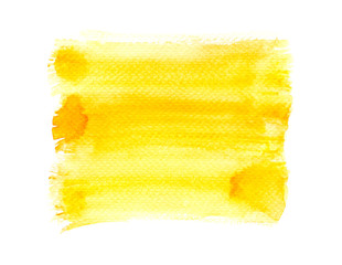 Wall Mural - yellow brush isolated.