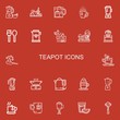 © Nadir - Editable 22 teapot icons for web and mobile