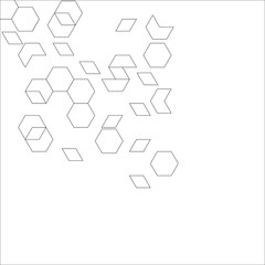 Wall Mural - Abstract background consisting of set of hexagonal cells.