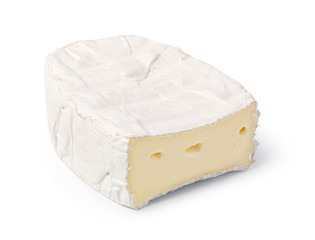 Wall Mural - cheese brie on a white background