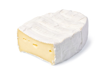 Canvas Print - cheese brie on a white background