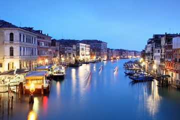 Canvas Print - Venice - Grand canal from Rialto bridge