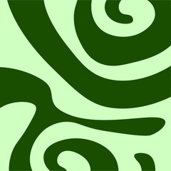 pattern of curving wavy green shape on a light background