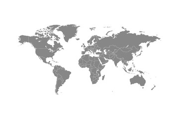 World map vector abstract illustration