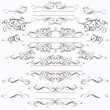 © Mary fleur - Collection of vector frames in elegant style from flourishes