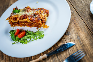 Wall Mural - Italian pasta lasagne