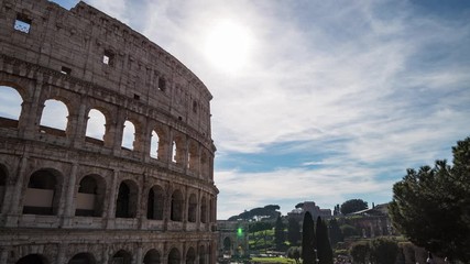 Wall Mural - Rome - Imperial fora - Timelapse 4K 30p