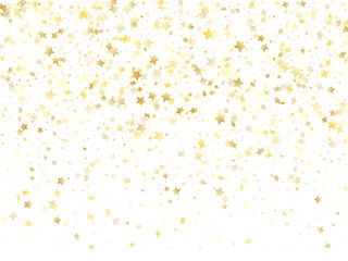 Wall Mural - Magic gold sparkle texture vector star background.