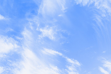 Wall Mural - Beautiful blue sky with cirrocumulus white clouds