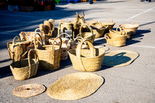 Items On The Weekly Market In Frigiliana On The Costa Del Sol In Spain