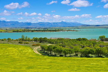 Wall Mural - Embalse de La Sotonera in Aragon, Spanien - Embalse de La Sotonera in Aragon