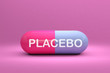 placebo medicine capsule medication pill 3D
