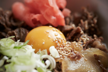 Poster - Gyudon, Japanese braised beef rice bowl 