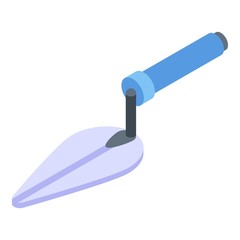Canvas Print - Hand trowel icon. Isometric of hand trowel vector icon for web design isolated on white background