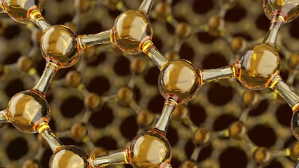 Wall Mural - seamless looped molecule or atom in a science or medical background