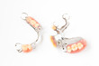 © yufagu - removable partial denture on white background.
