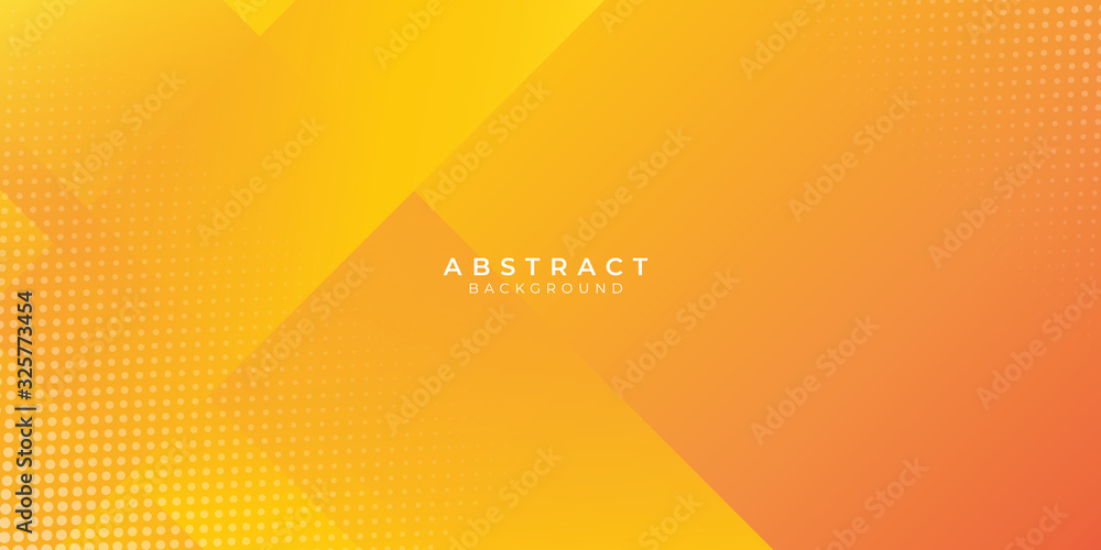 Abstract orange gradient geometric shape background with dynamic box rectangle modern corporate concept - obrazy, fototapety, plakaty 