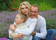 © Alina - happy family with boy relax in lavender field in summer