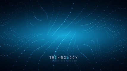 Wall Mural - blue abstract data visualization analysis technology system vector background,futuristic data flow c