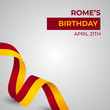 © Vlad - Rome's Birthday Vector Template Design Illustration