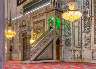 Wall Mural - Interior shot of Omayad mosque in ancient City of Damascus (Syrian Arab Republic)