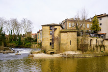 Mont De Marsan Watermill River Fortified Town Of The Landes France
