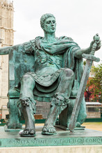Constantine Statue Near The Minster Of York, UK