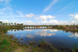 Cloud reflections at the Wellington Preserve in Florida