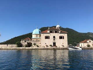 Wall Mural - Our Lady of the Rocks island and church  in Boka Kotorska, Perast, Montenegro