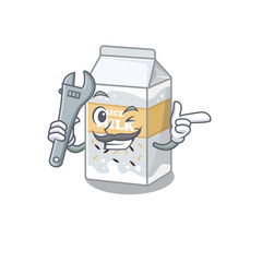 Sticker - Smart Mechanic Rice milk cartoon character design