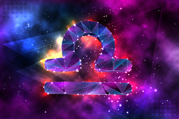 Wall Mural - vector 3d object on space background