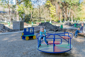 children playground in the park