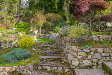 Wall Mural - idyllic garden scenery