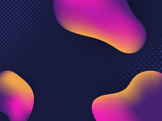 Fototapete - Fluid abstract gradiant shapes background