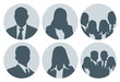 Business People Picture Placeholder Set