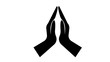 Linear namaste icon from India and holi outline collection