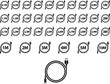 © Graphic&Illustration - usb cable length Icon.micro
