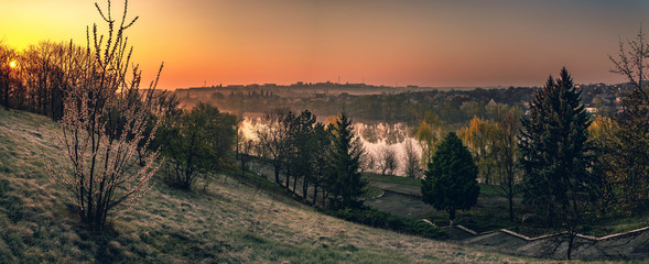 Sunrise on river
