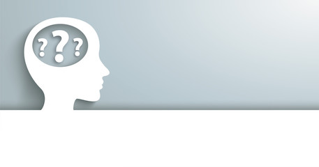 Human Head With Questions Header