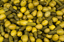 Background Of Great Spanish Green Olives