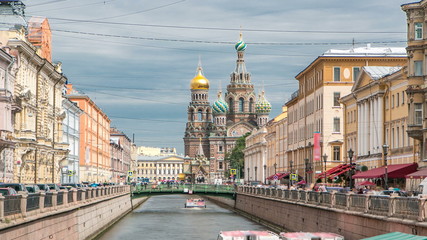 Wall Mural - Church of the Savior on Spilled Blood timelapse.