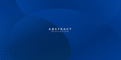 Wall Mural - Dark modern blue abstract presentation background with halftone. Vector illustration design for presentation, banner, cover, web, flyer, card, poster, wallpaper, texture, slide, magazine, and powerpoi