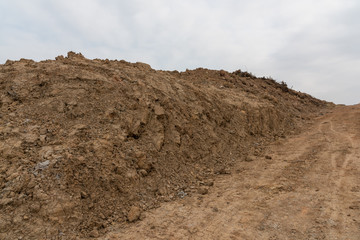 Wall Mural - Dirt road and dirt mound