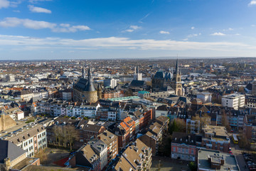 Wall Mural - City of Aachen in February