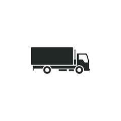 Leinwandbilder - truck icon template color editable. truck transportation symbol vector sign isolated on white background illustration for graphic and web design.